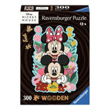 Ravensburger dřevěná skládačka Mickey Minnie Minnie Mouse, 300st.