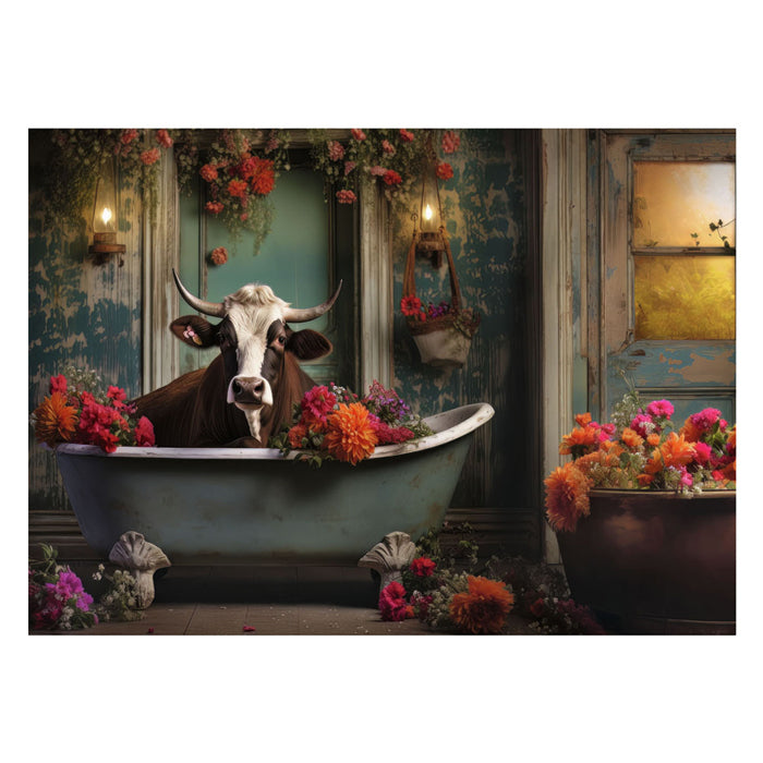 Ravensburger Puzz la vache dans la baignoire, 1000st.