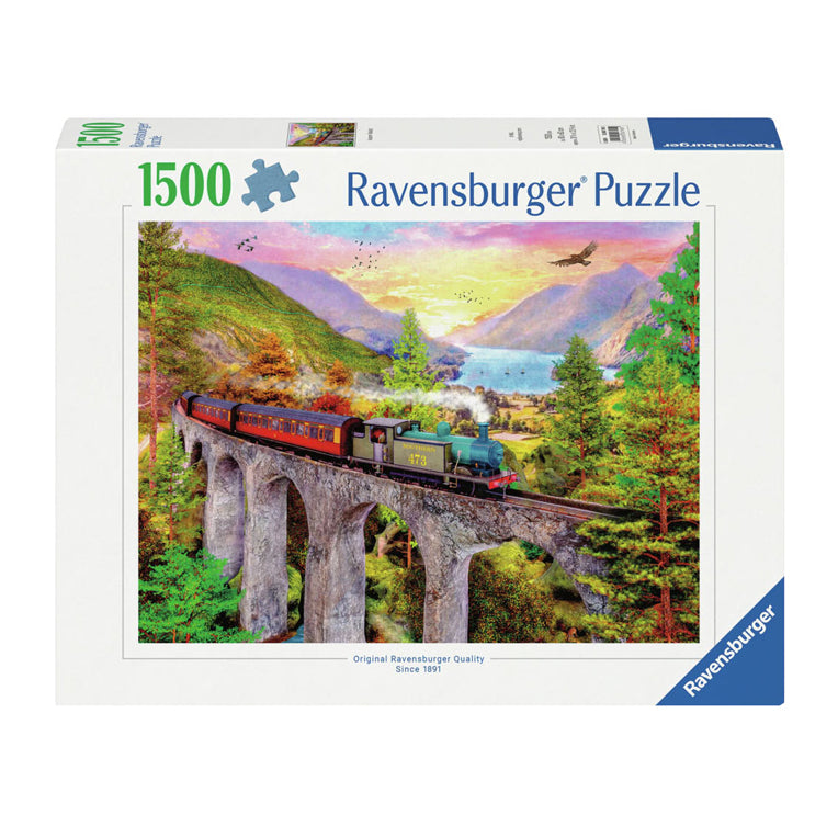 Ravensburger jigsauw Puzzle Zugfrt im tbst, 1000st.