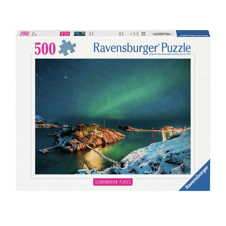 RAVENSBURGER JIGSAW puzzle Nordlicher Ub.bergsfjord, 500st.