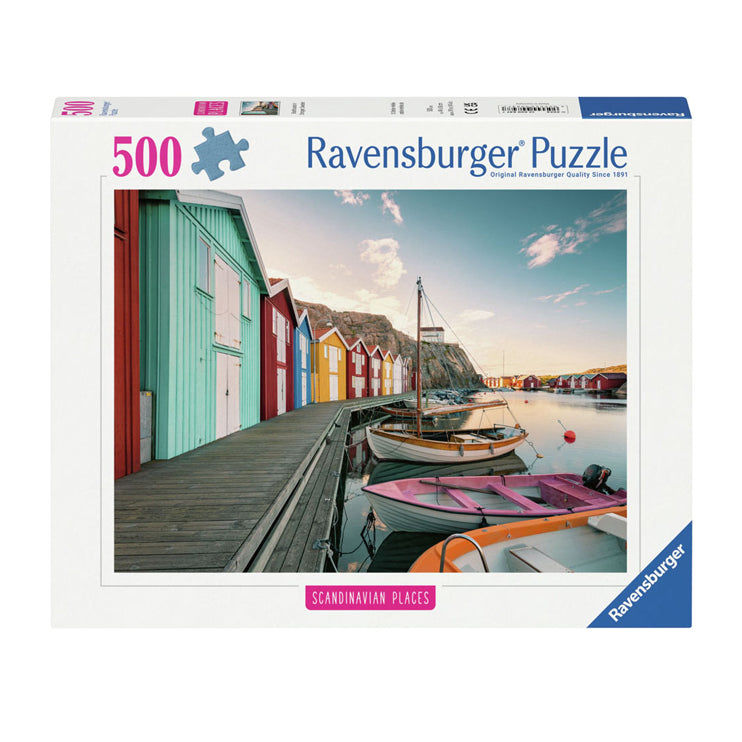 Ravensburger Jigsaw Puzzle Bootshauser en Smogen, Schweden, 500st.