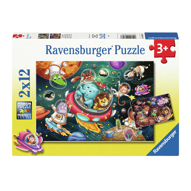 Ravensburger legpuzzel dieren in de ruimte, 12st.