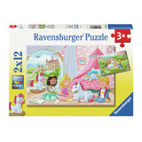 Ravensburger legpuzzel prince princess, 2x12 st.