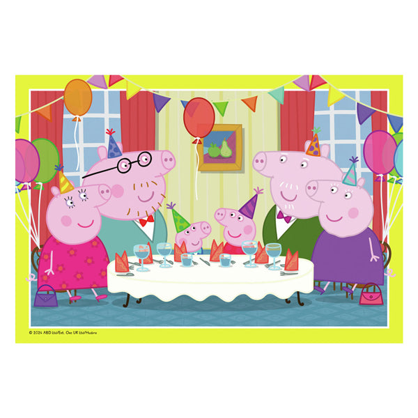 Ravensburger legpuzzel peppa pig, 2x12 st.