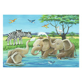 RAVENSBURGER JIGSAW puzzle giovani animali da tutto il mondo, 2x12 PC.