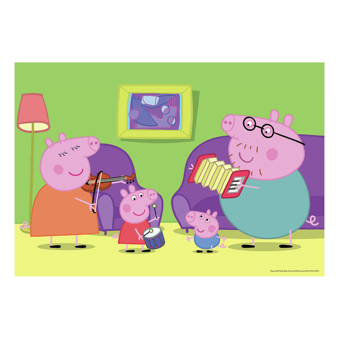 Ravensburger jigsaw puzzle at home at Peppa Pig, 2x12 pcs.