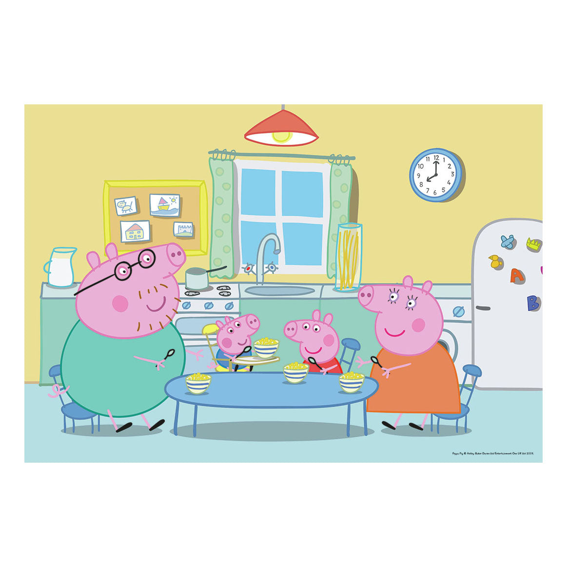 Ravensburger legpuzzel thuis bij peppa pig, 2x12 st.