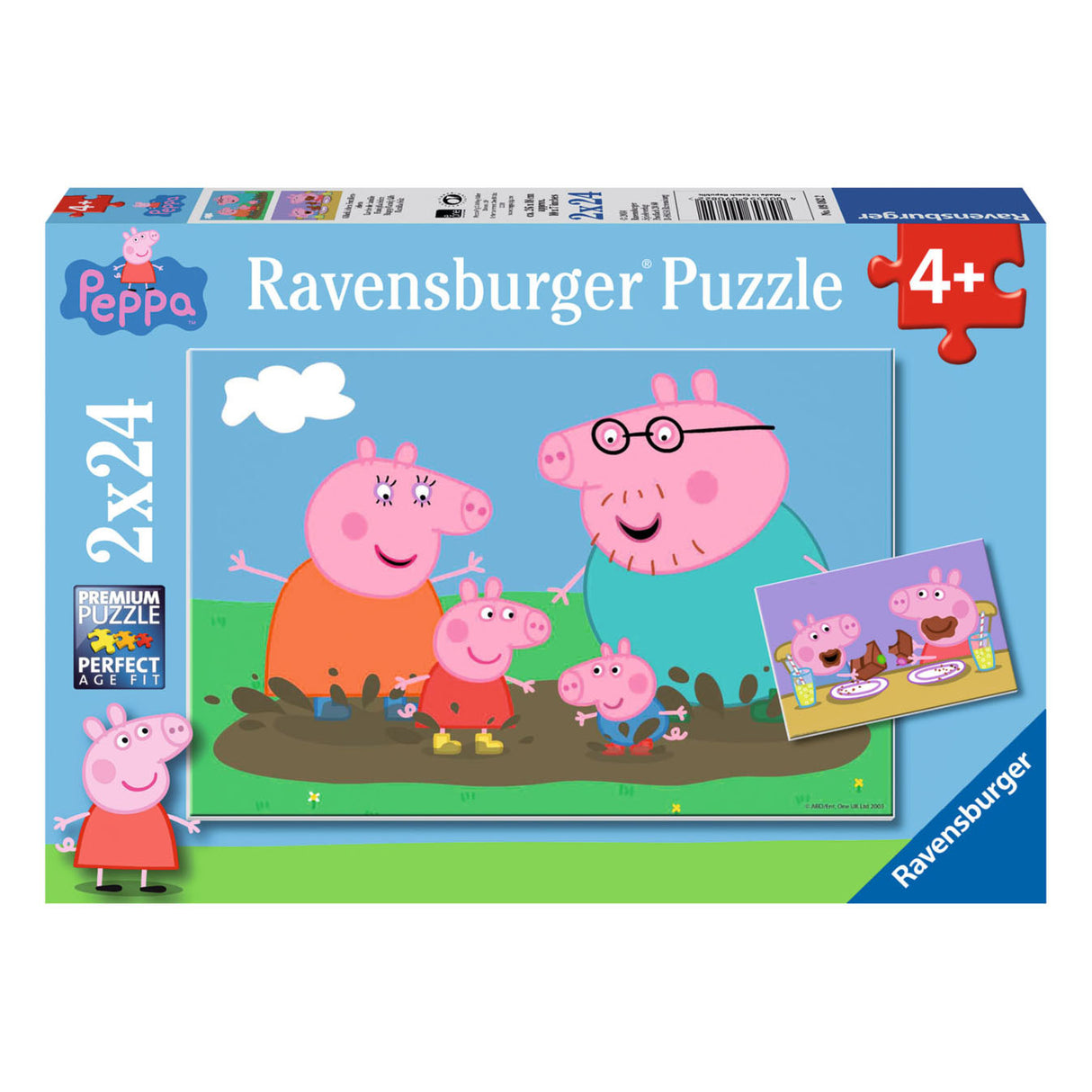 Ravensburger Jigsaw Puzzle Happy Family Peppa Pig, 2x24st.