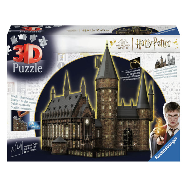 RAVENSBURGER 3D puzzle Harry Potter Hogwarts The Great Hall (Night Edition), 540st.