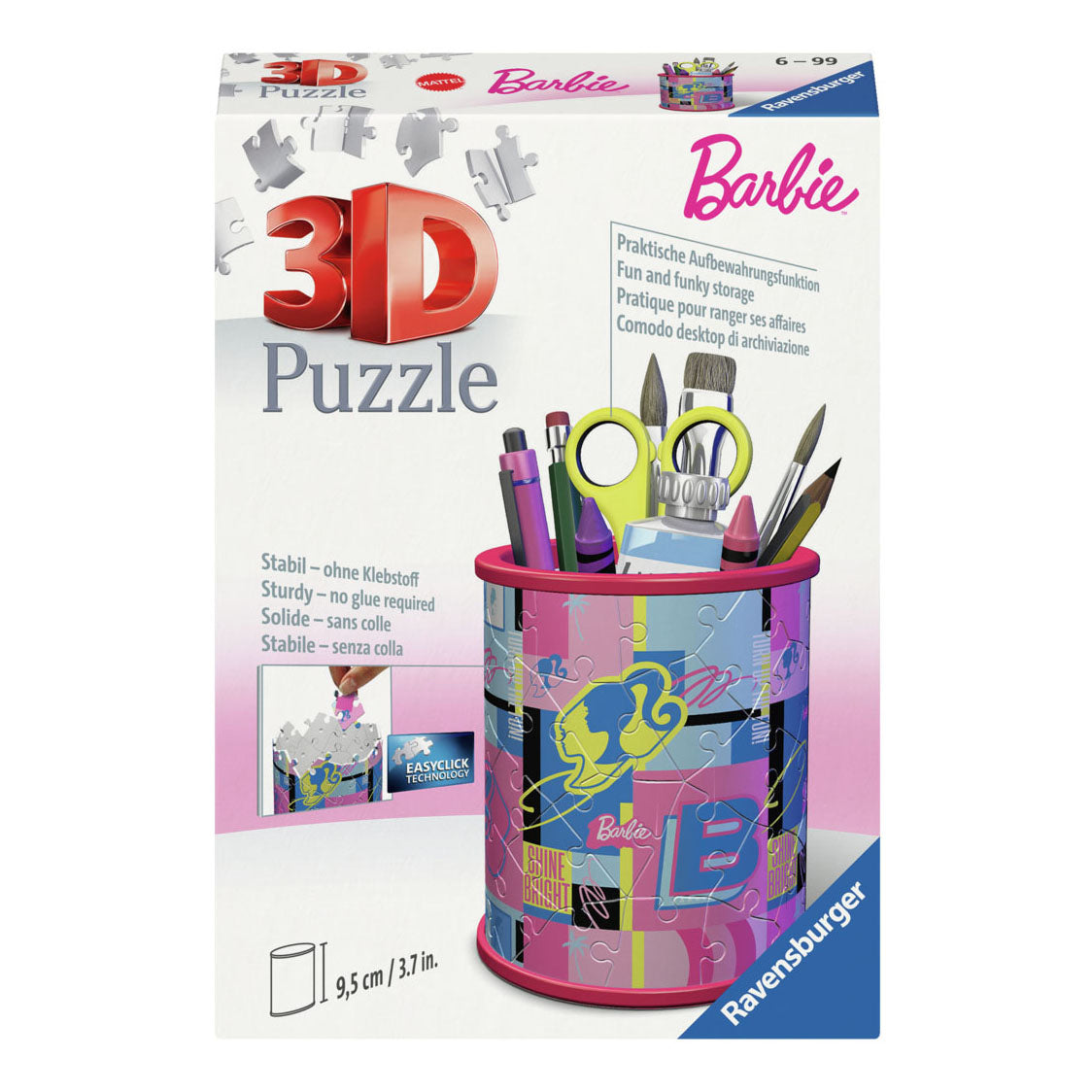 Ravensburger 3D Puzzle Penbak Barbie, 54st.