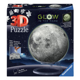 Ravensburger 3d Puzzle Ball Maan Glow in the Dark, 72st.