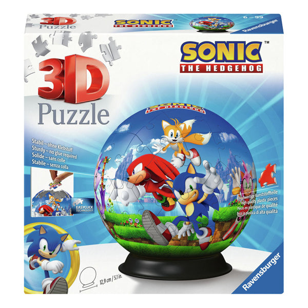 Ravensburger 3D Puzzelbal The Hedgehog, 72st.