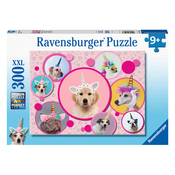 Ravensburger jigsaw puzzle XXL cute unicorn dogs, 300st.