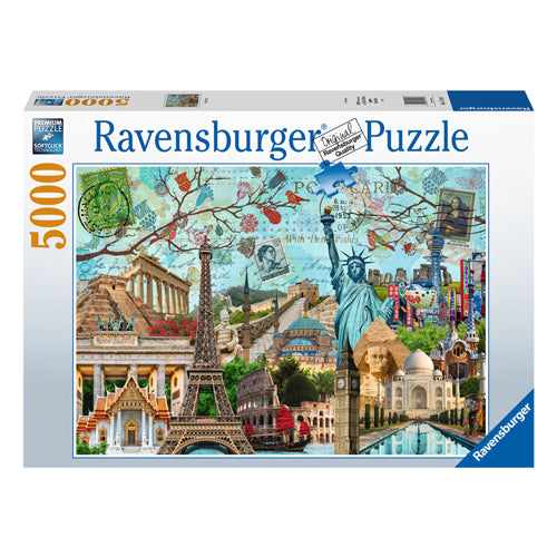 Ravensburger legpuzzel city collage, 5000st.