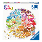 Ravensburger jigsaw puzzle around Circle of Colors Desserts Pastries, 500st.