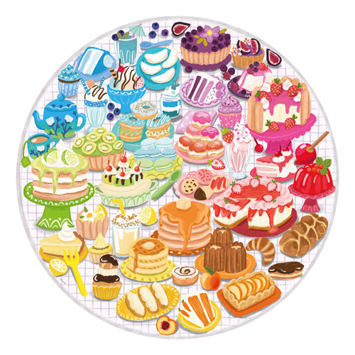 Ravensburger legpuzzel rond circle of colors desserts pastries, 500st.