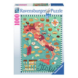 Ravensburger Jigsaw Puzzle Mapa iz Italije Sweet, 1000st.