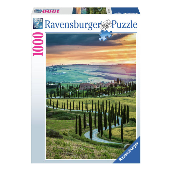 RAVENSBURGER puzzle paesaggi italiani Val D'Orcia, Toscana, 1000st.