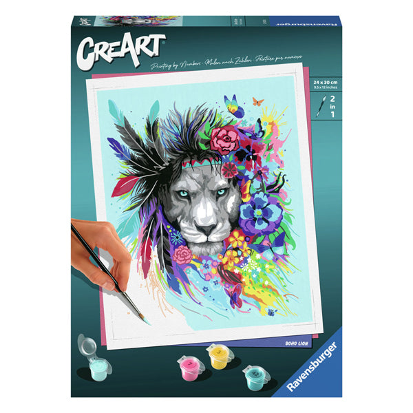 Ravensburger Creart Maleri på nummer Boho Lion