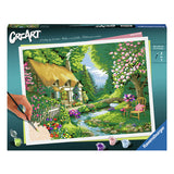 Ravensburger Creart malba na čísle chaty zahrada