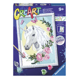 Ravensburger Creart malba na čísle Unicorn Portrét