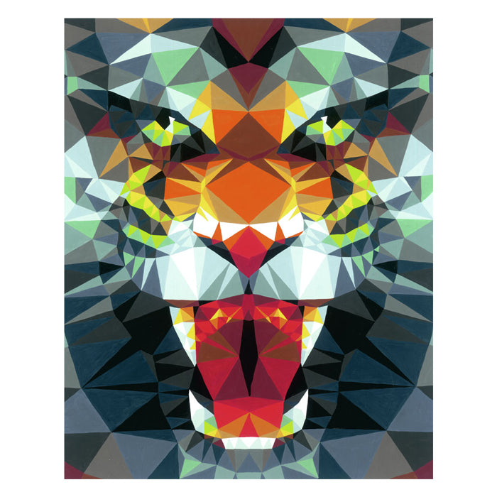 Ravensburger Creart Pintura al número Polygon Tiger