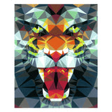 Ravensburger Creart slika na številki Polygon Tiger