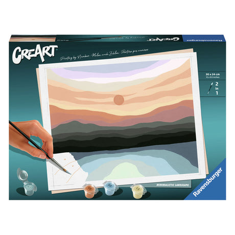 Ravensburger Kreart Painting bei Nummer - minimalistische Landschaft