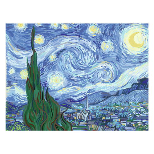 Ravensburger Creart Malen nach Zahlen – Die Sternennacht Van Gogh