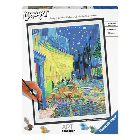 Ravensburger Kreart Gemälde bei Nummer - Café Terrace Van Gogh
