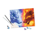 Ravensburger Kreart Gemälde bei Nummer - Feuer und Eis