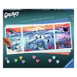 Ravensburger Creart Painting on Dolphin's At Sunset Song