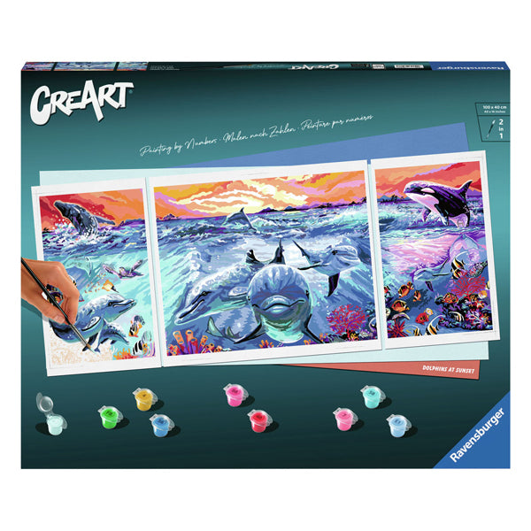 Ravensburger Creart slika na Dolphin's at Sunset Song