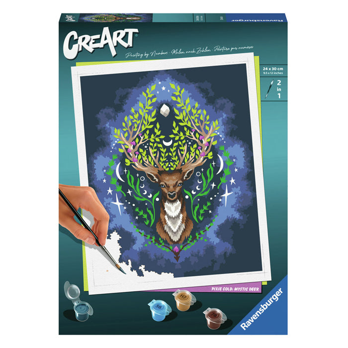 Ravensburger creart schilderen op nummer - pixie cold: mystic deer