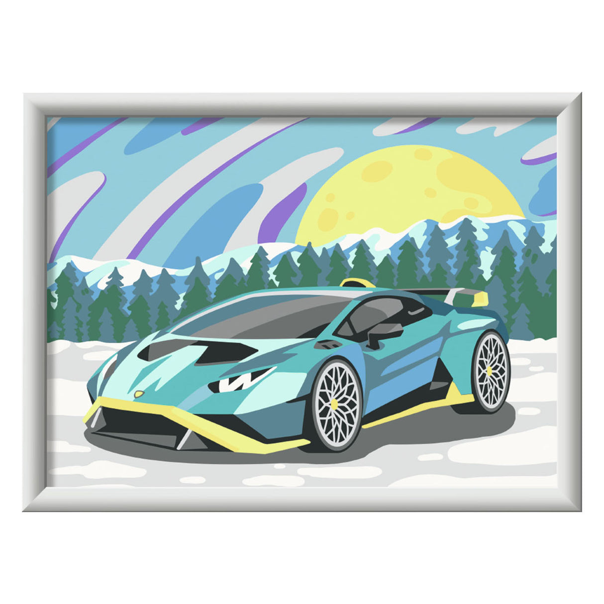 Ravensburger Creart Painting by number Blue Lamborghini