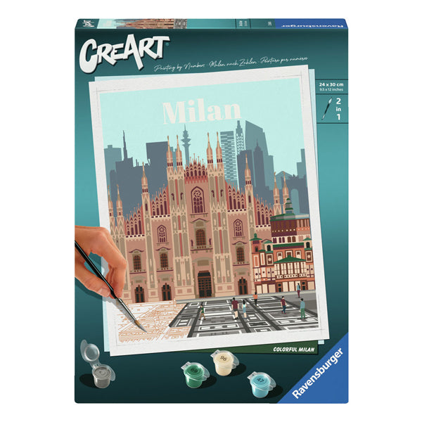 Ravensburger Creart malba na čísle Colorful Milan