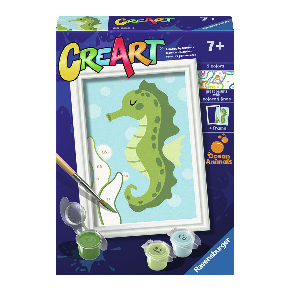 Ravensburger CreArt Schilderen op Nummer Trendy Seahorse