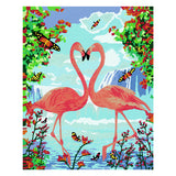 Ravensburger Pintura Creart en número - Flamingo Love