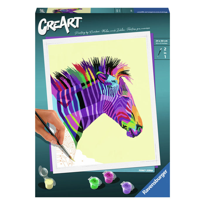 Ravensburger Creart Painting by Number - Zebra