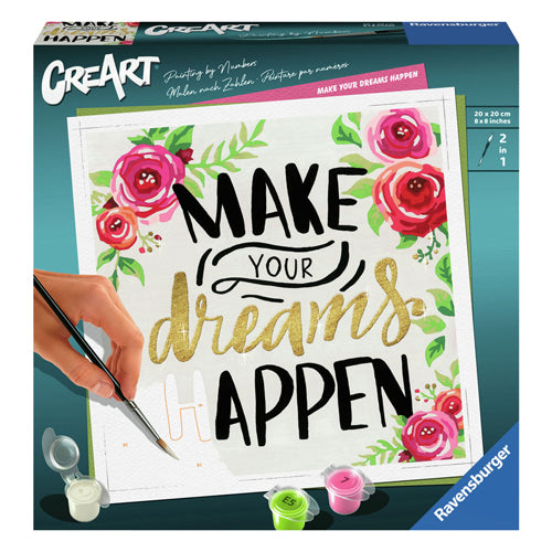 Ravensburger Creart Painting On Song Make Your Dreams sucede