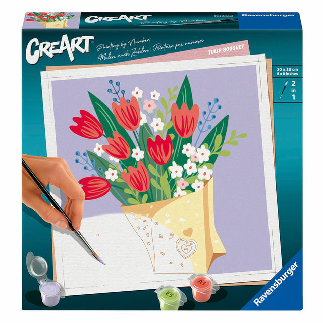 Ravensburger Creart Malen nach Zahlen – Tulpenstrauß