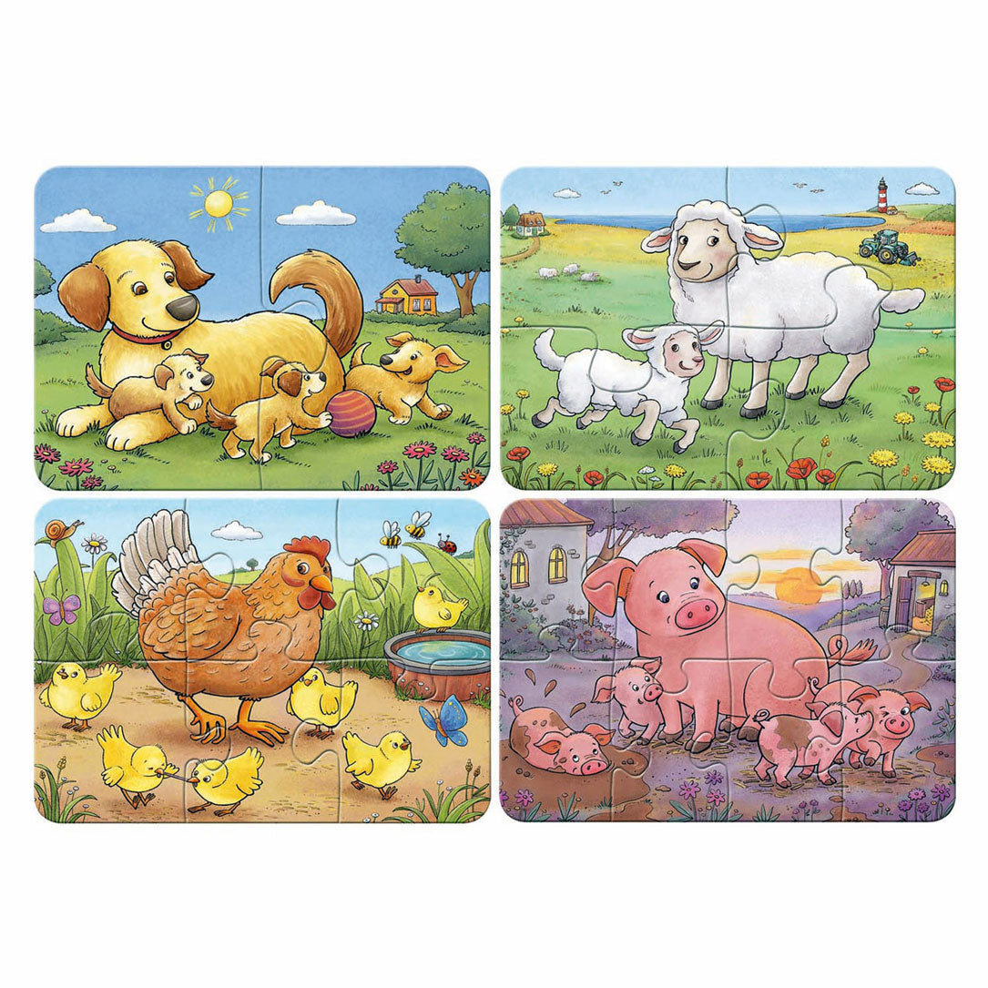 Ravensburger Puzzle Meine ersten Puzzles 4in1 Nutztierfamilien