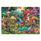 Ravensburger Puzzle Fröhliches Pilzdorf, 1000 Teile.