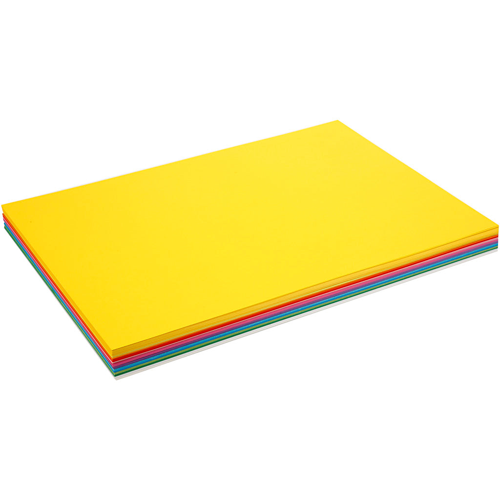 Colortime Frühlingskarton, A2, Blatt 420x594 mm, 180 gr, verschiedene Farben, 20 verschiedene Blätter 1 Karton
