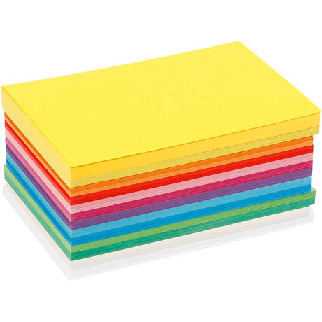 Colortime Frühlingskarton, A6, Blatt 105x148 mm, 180 gr, verschiedene Farben, 120 verschiedene Blätter 1 Karton