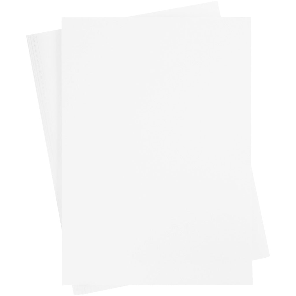 Creativ Company farbiger Karton, A2, Blatt 420 x 594 mm, 180 g, weiß, 10 Blatt 1 Karton