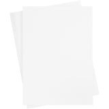 Creativ Company farbiger Karton, A2, Blatt 420 x 594 mm, 180 g, weiß, 10 Blatt 1 Karton
