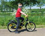 Volore Thombike Kanner Bike Jongen 16 Zoll schwaarz Giel