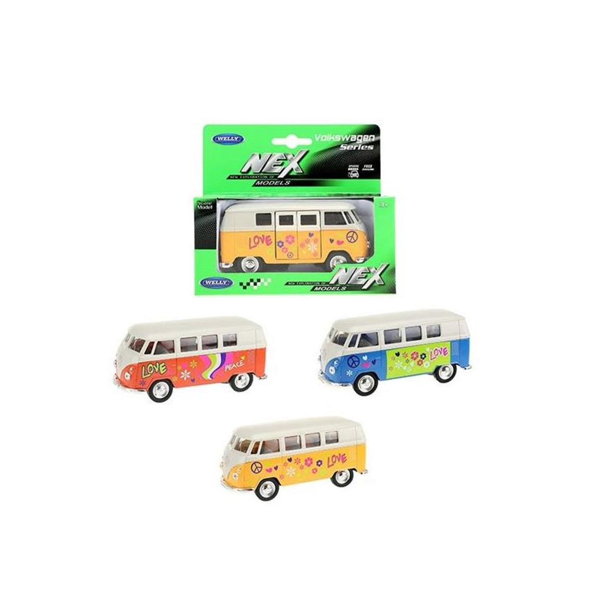 Toi-Toys Welly Volkswagen 1963 Bus mit Aufdruck
