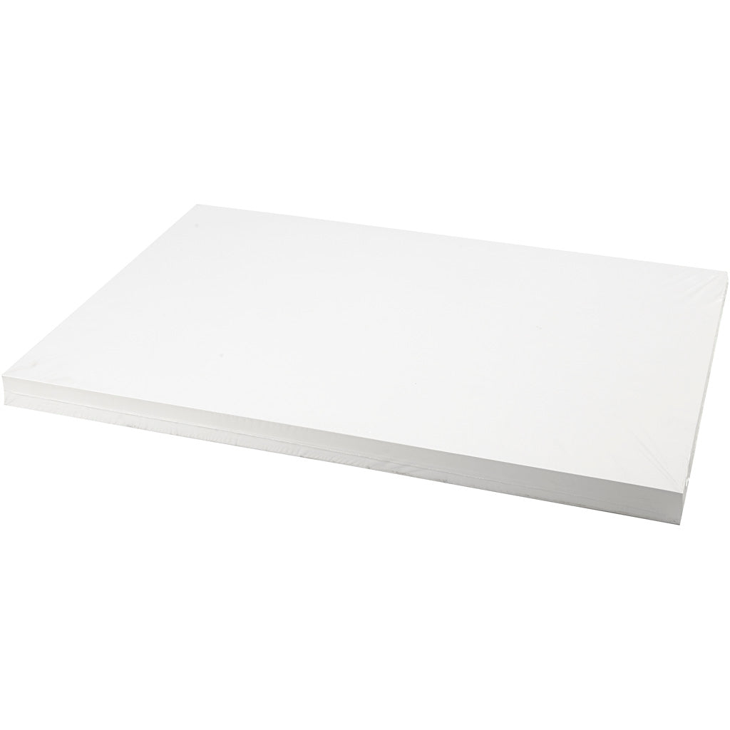 Creativ Company Farbkarton, A2, Blatt 420x594 mm, 250 gr, weiß, 100 Blatt 1 Karton